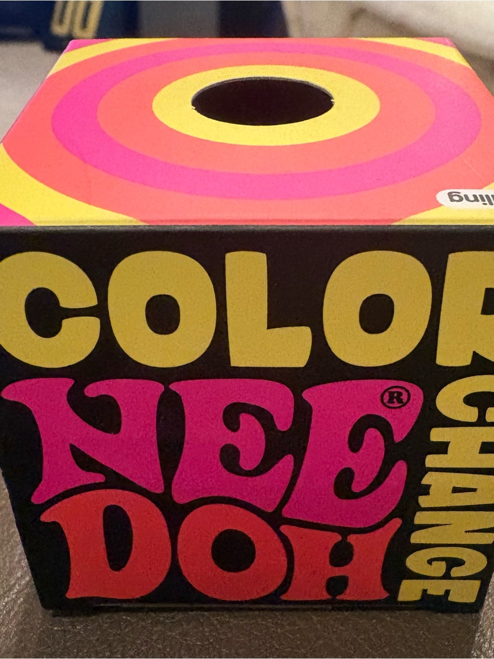 NEE DOH Color Change Sensory Squishy Toy - Pink, Orange, Yellow